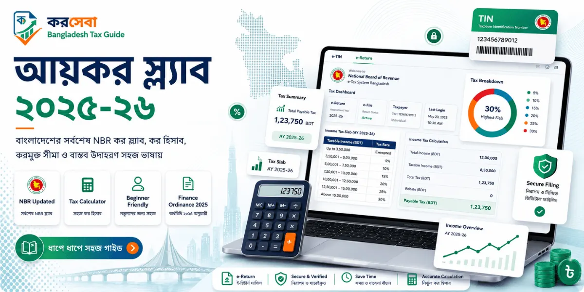 বাংলাদেশ আয়কর স্ল্যাব ২০২৫-২৬ করসেবা গাইড